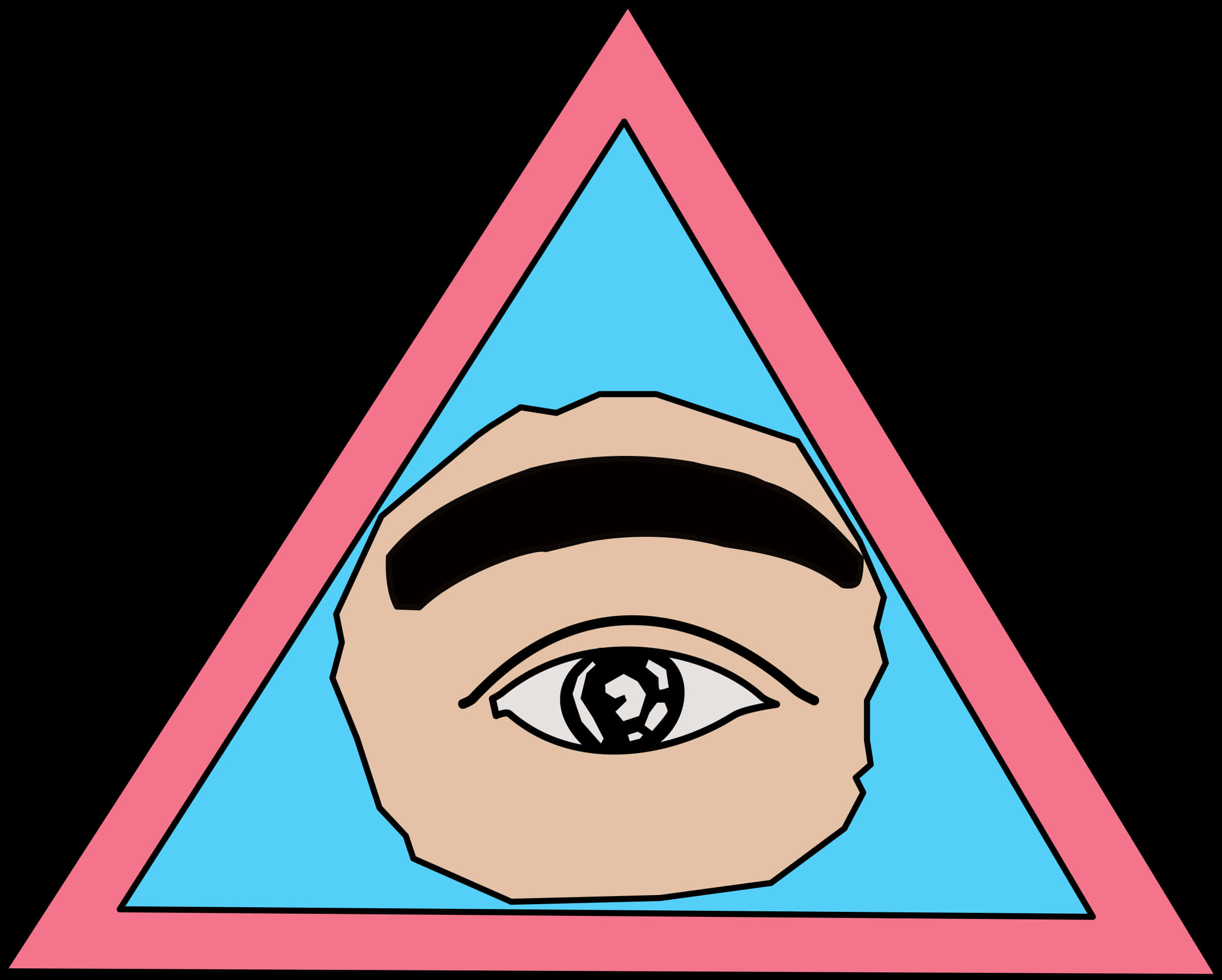 Eye Triangle Illustration