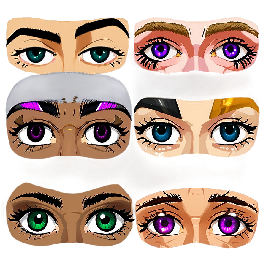 Eyebrows Anime Eyes Png 65