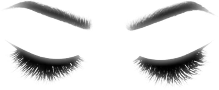 Eyebrowsand Eyelashes Illustration PNG with transparent background