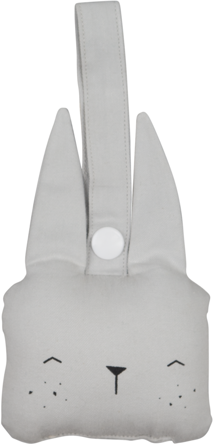 Fabelab Bunny Animal Rattle, Icy Grey, HD Png Download PNG with transparent background
