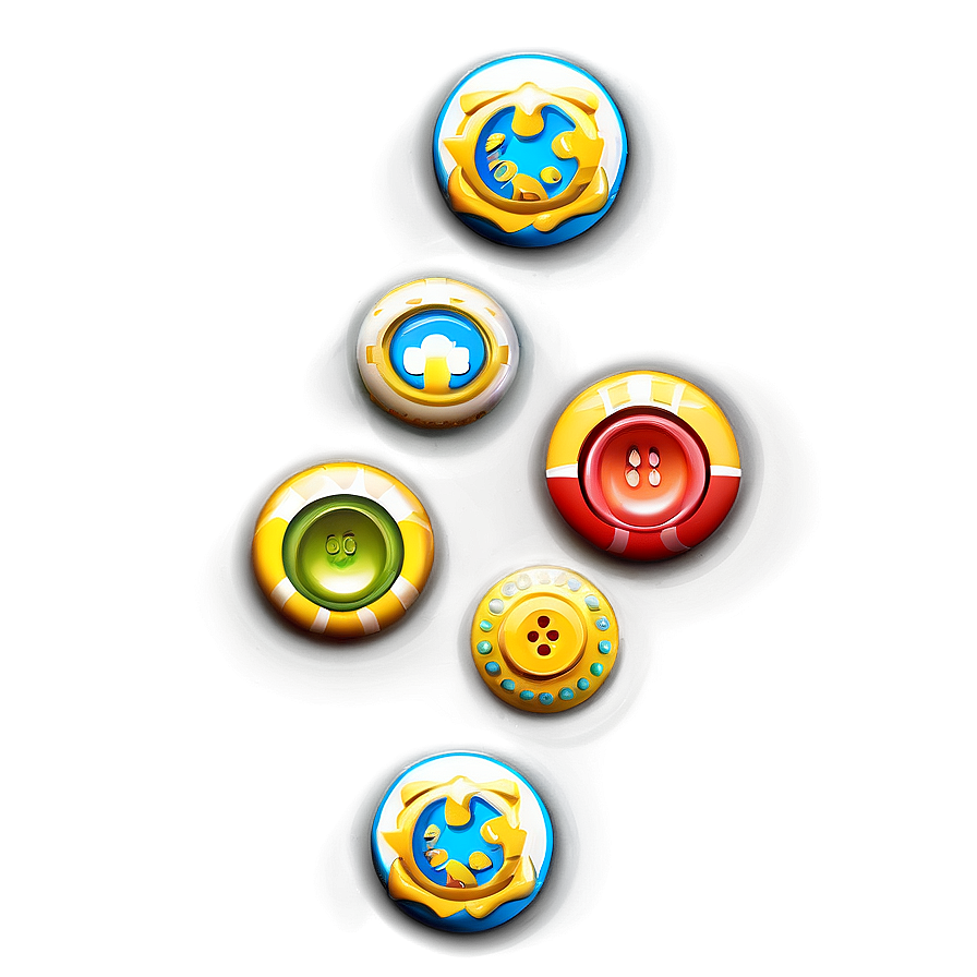 Fabric Buttons Style PNG 06262024 PNG with transparent background