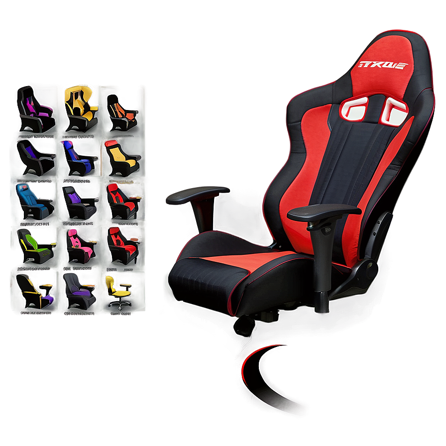 Fabric Gamer Chair Png Pri