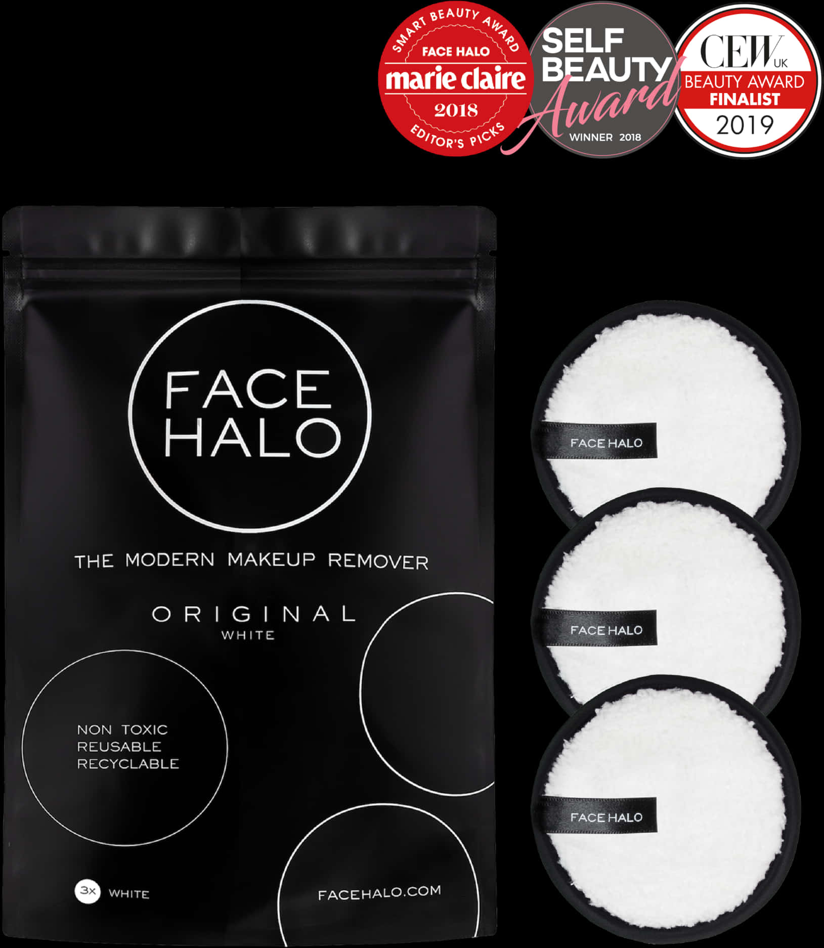 Face Halo Makeup Remover Packagingand Product