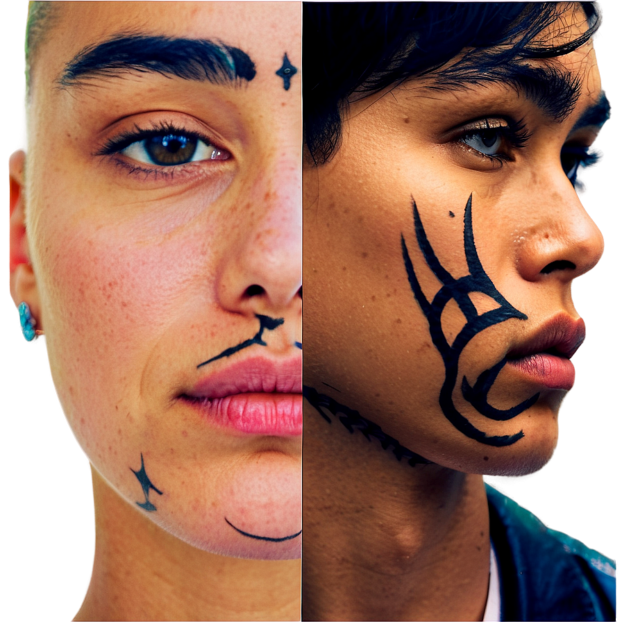 Face Tattoo D