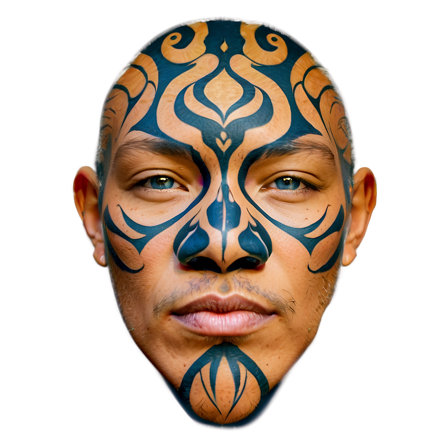 Face Tattoo Design Png Qga62