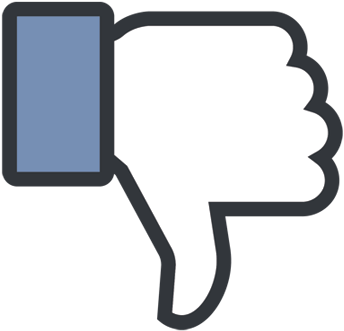 Facebook Dislike Thumb Down