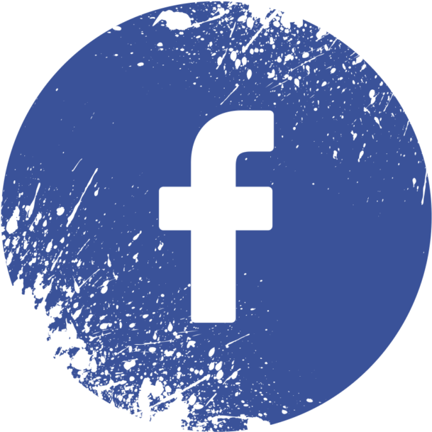 Facebook Icon Distressed Texture PNG with transparent background