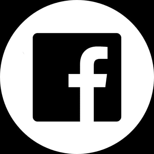 Facebook Icon White Circle