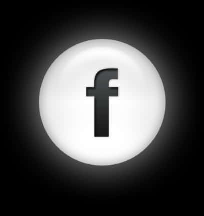 Facebook Icon White Glow