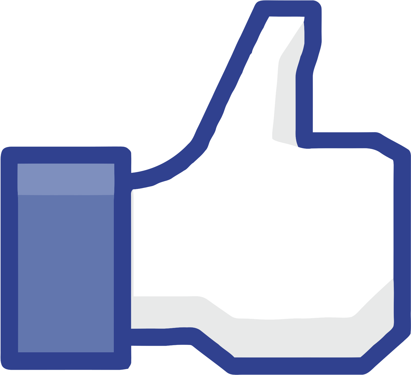Facebook Like Icon PNG with transparent background