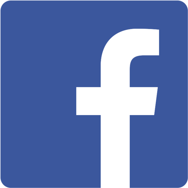 Facebook Logo Classic Blue Background PNG with transparent background