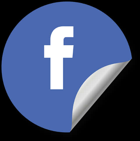 Facebook Logo Peel Effect