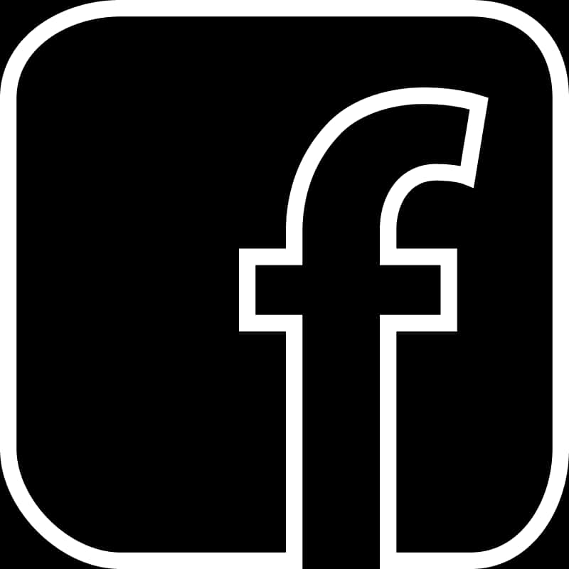 Facebook Logo Whiteon Black