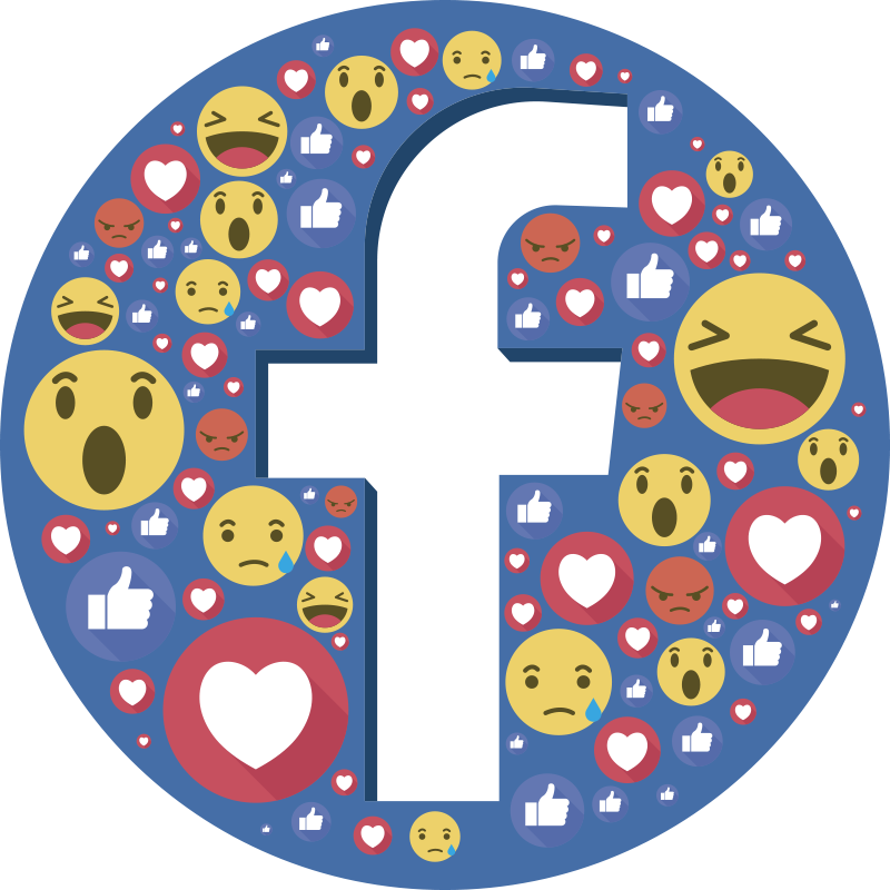 Facebook Reactions Emojis Collage