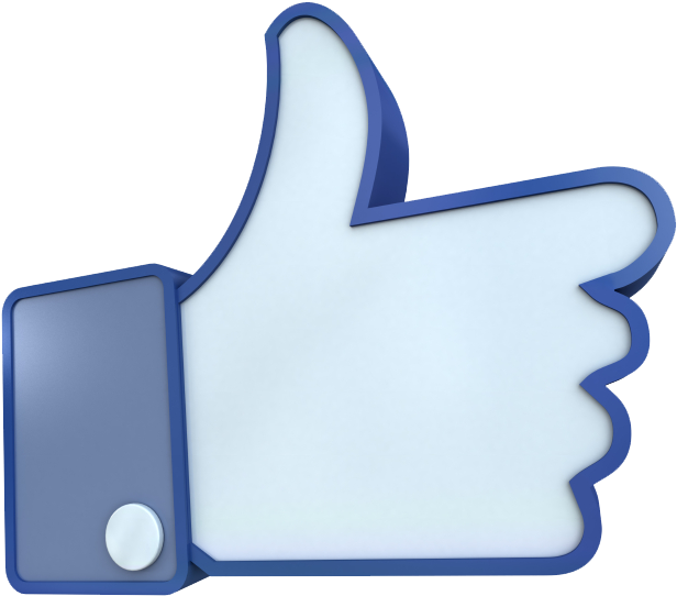 Facebook Thumb Up Icon PNG with transparent background