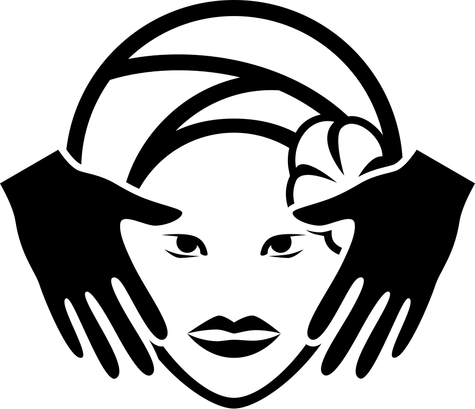 Facial Spa Icon Outline PNG with transparent background