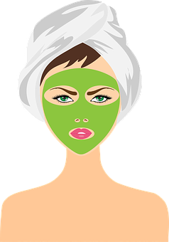 Facial Treatment Beauty Illustration PNG image with a transparent background, free high-resolution download