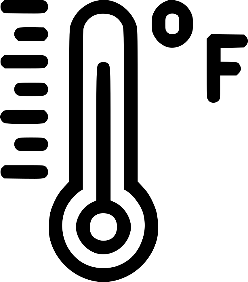 Temperature Thermometer Reading Fahrenheit Measurement - Transparent Temperature Icon Png, Png Download PNG with transparent background
