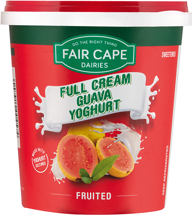 Fair Cape Full Cream Guava Yoghurt Packaging