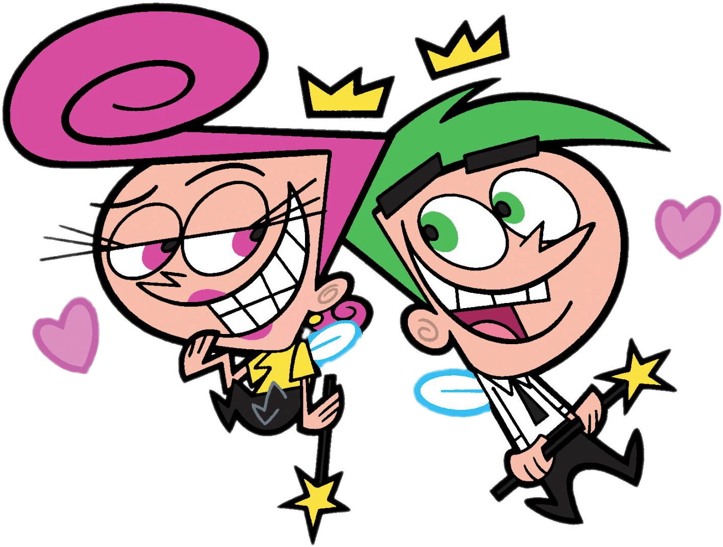 The Fairly Oddparents Wanda And Cosmo In Love - Wanda And Cosmo Fairly Odd Parents, HD Png Download PNG with transparent background