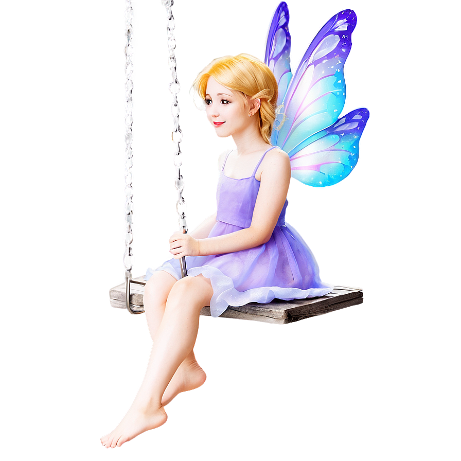 Fairy On A Swing Png 05062024