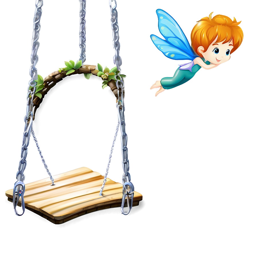 Fairy On A Swing Png 05062024