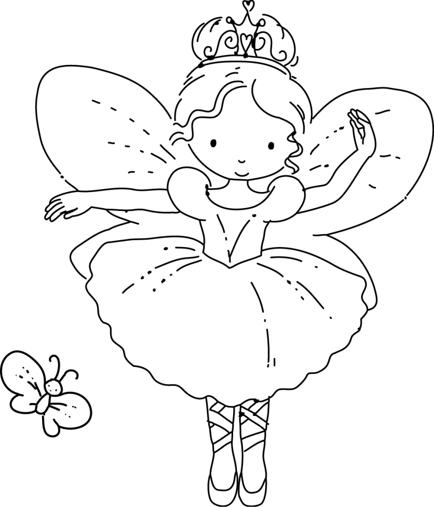 Fairy Princess Coloring Page