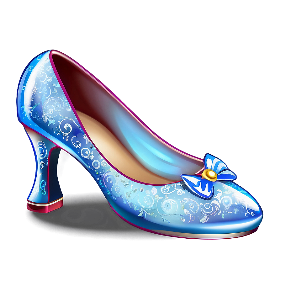 Fairy Tale Glass Slipper Illustration Png 06132024