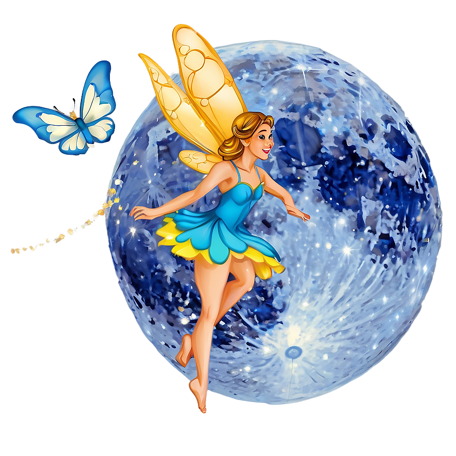 Fairy Under A Full Moon Png Eur18