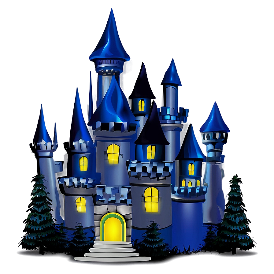 Fairytale Castle Night Png Fkp17