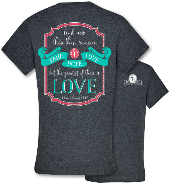 Sc Classic Faith Hope Love - Active Shirt, HD Png Download PNG image with a transparent background, free high-resolution download