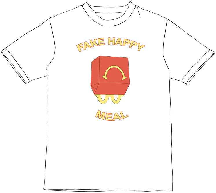 Image Of Fake Happy Meal Tee - Active Shirt, HD Png Download PNG image with a transparent background, free high-resolution download