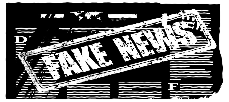 Fake News Stamp Graphic PNG with transparent background