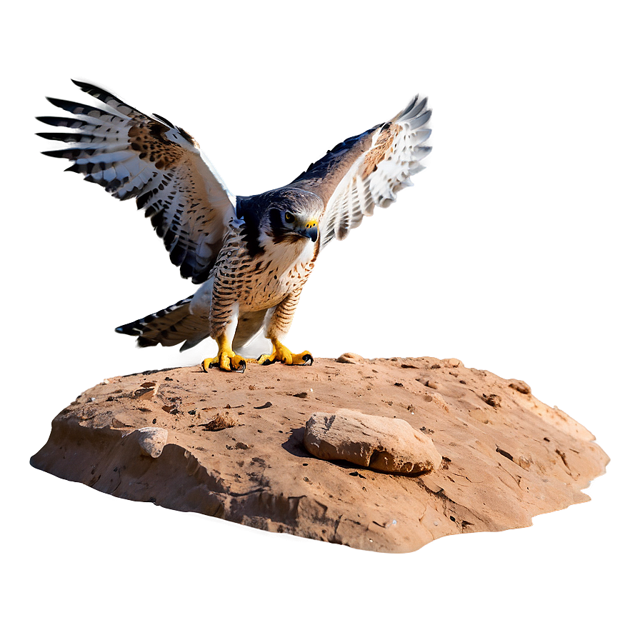 Falcon In Desert Png Aml29