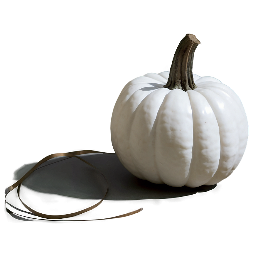 Fall Decor White Pumpkin PNG qil PNG image with a transparent background, free high-resolution download
