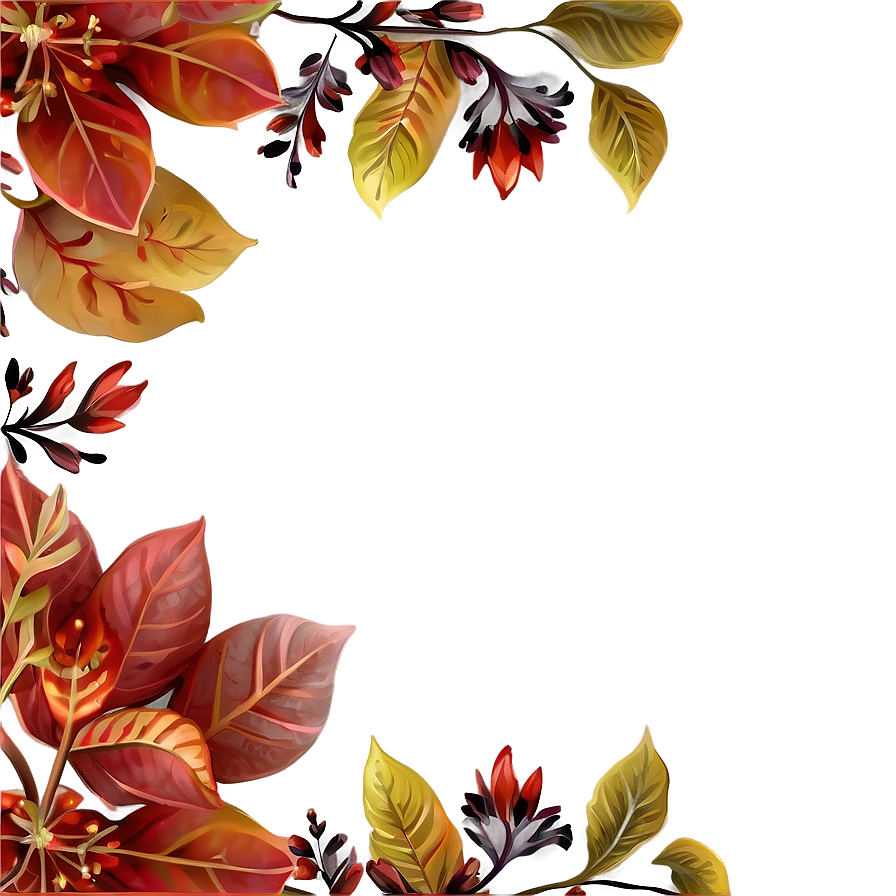 Fall Floral Fantasy Png 35