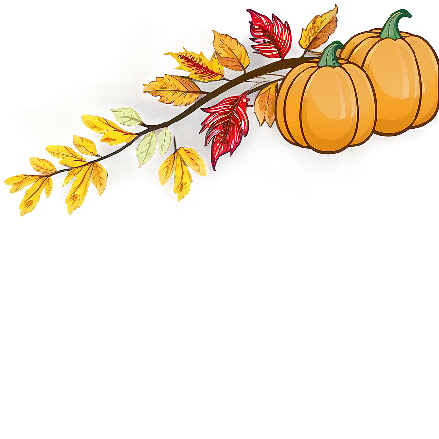 Fall Harvest Thanksgiving Border Png 06202024