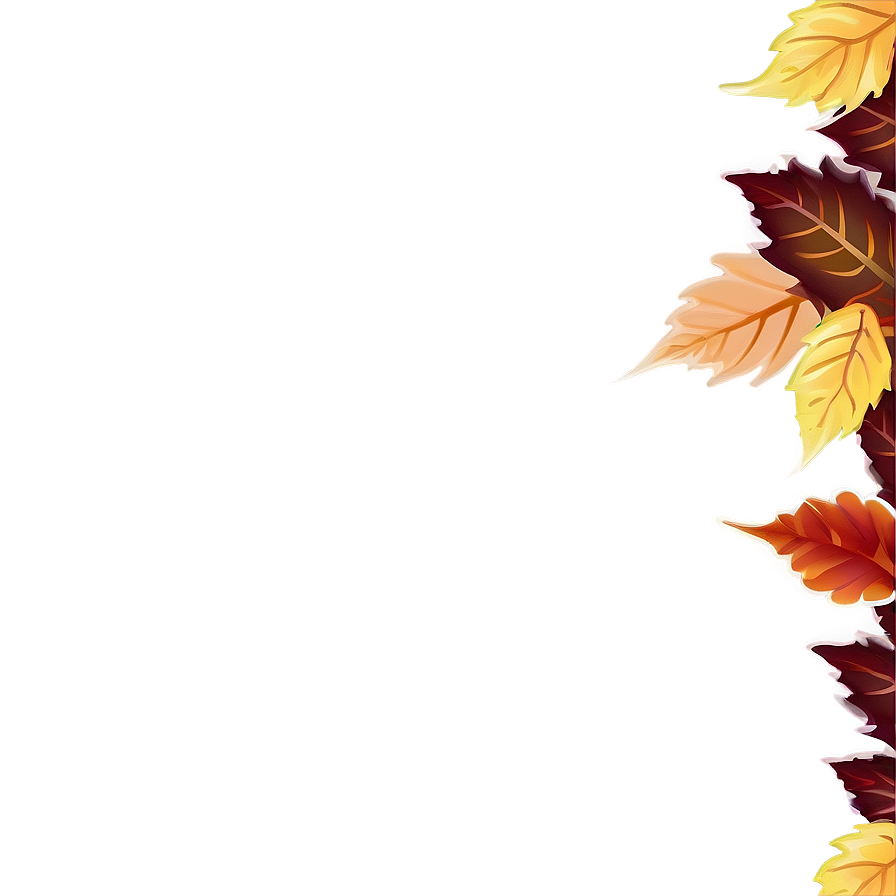 Fall Leaf Border Png 05252024