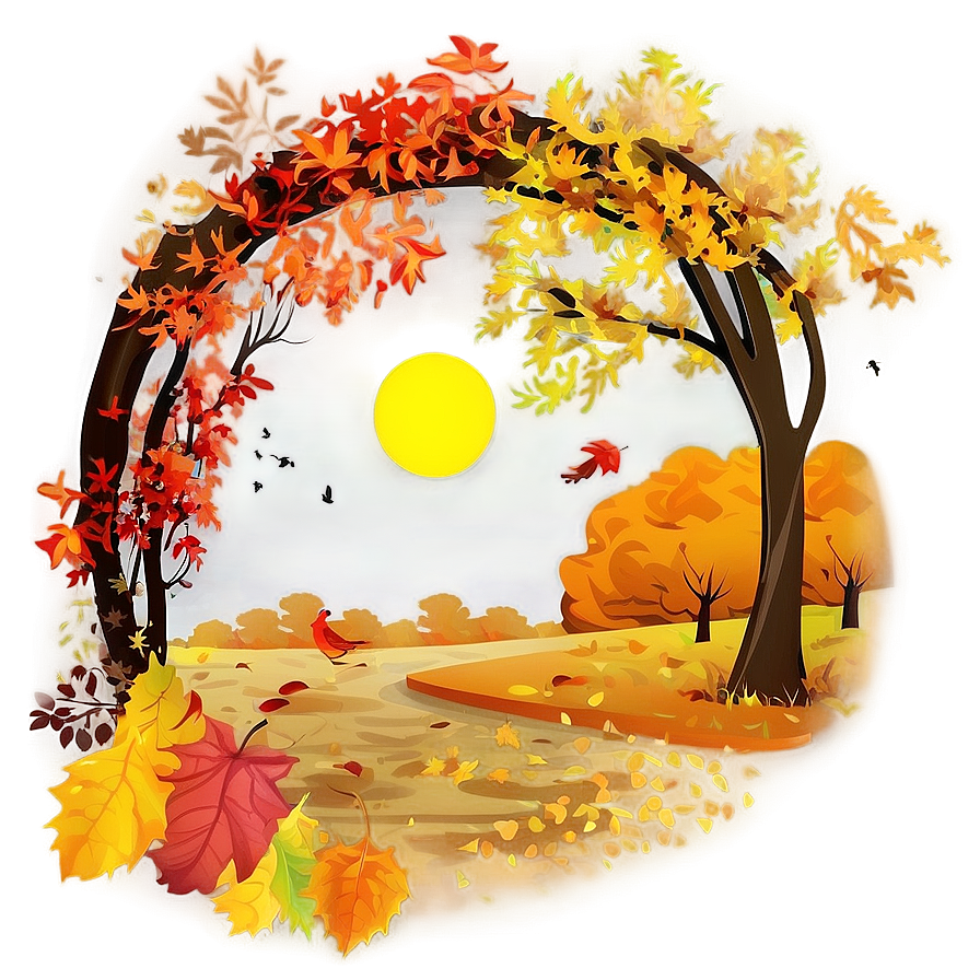 Fall Scenery PNG fuh PNG with transparent background