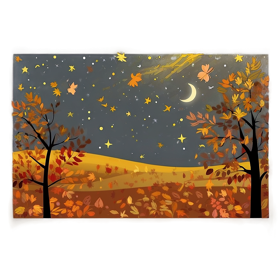 Fall Starry Night Sky Png Fid