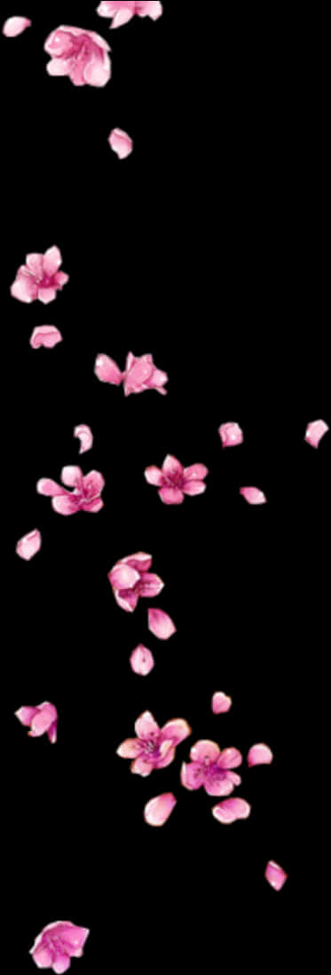 #ftestickers #flowers #petals #falling #pink - Flower Petals Falling Png, Transparent Png PNG with transparent background