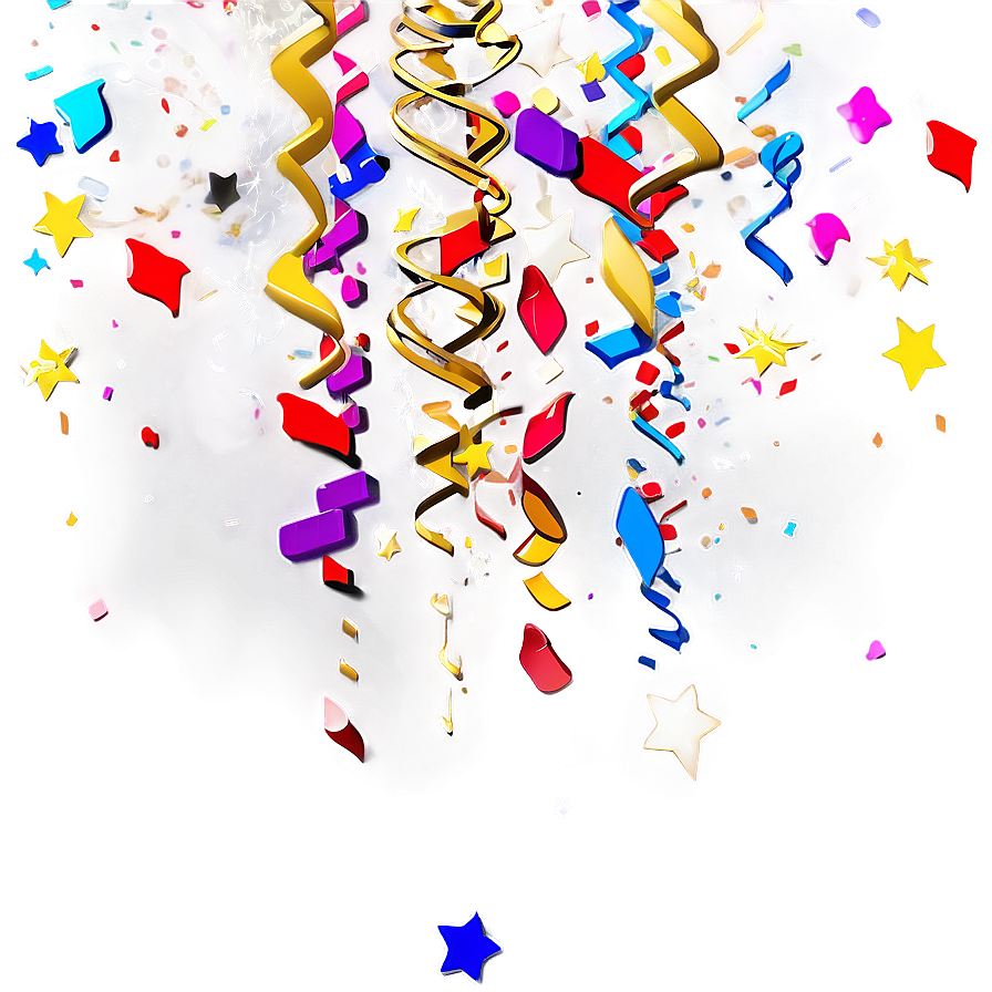 Falling Confetti PNG npn PNG with transparent background