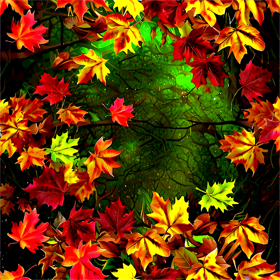 Falling Leaves Canopy Png Fkd