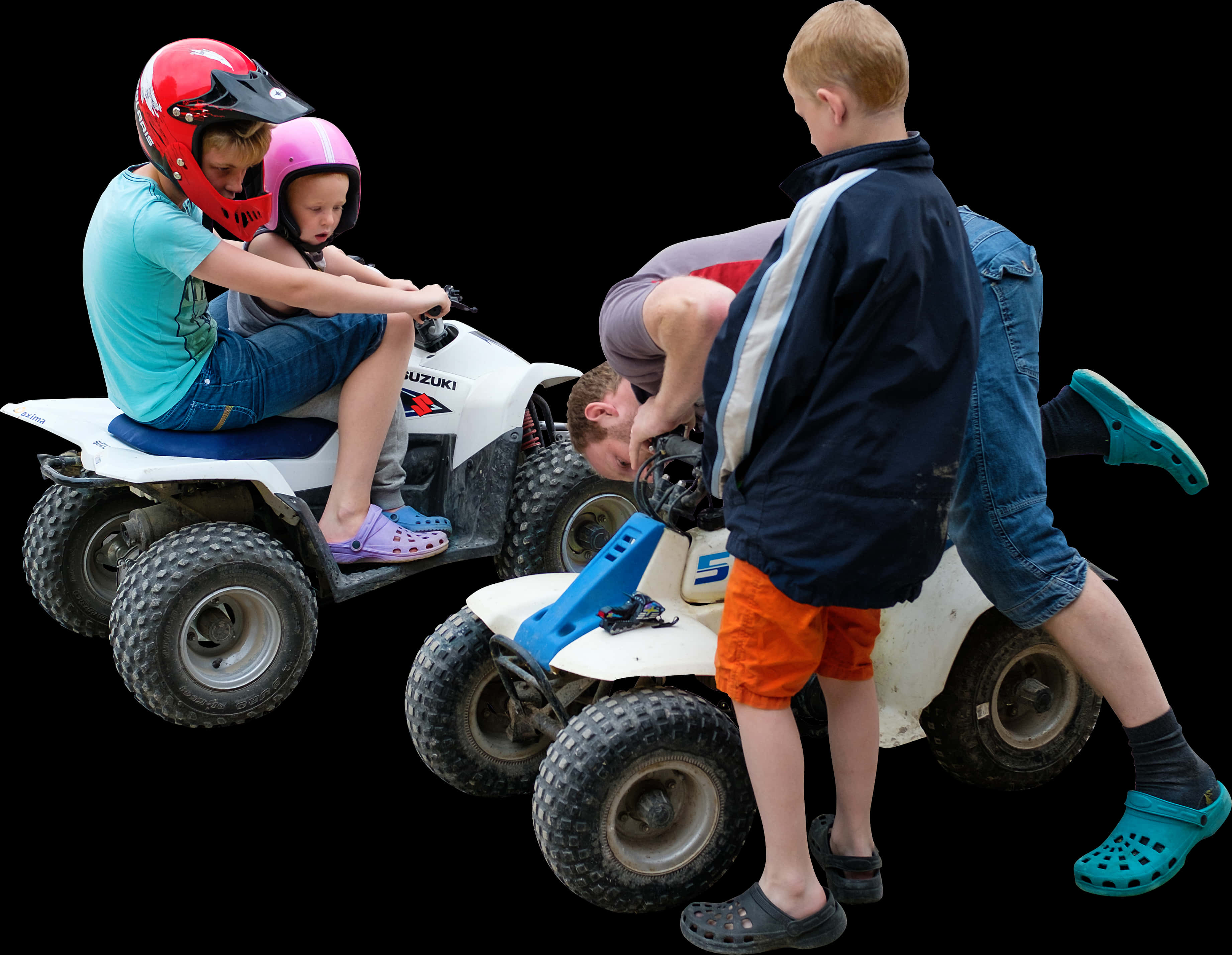 Family A T V Adventure PNG with transparent background