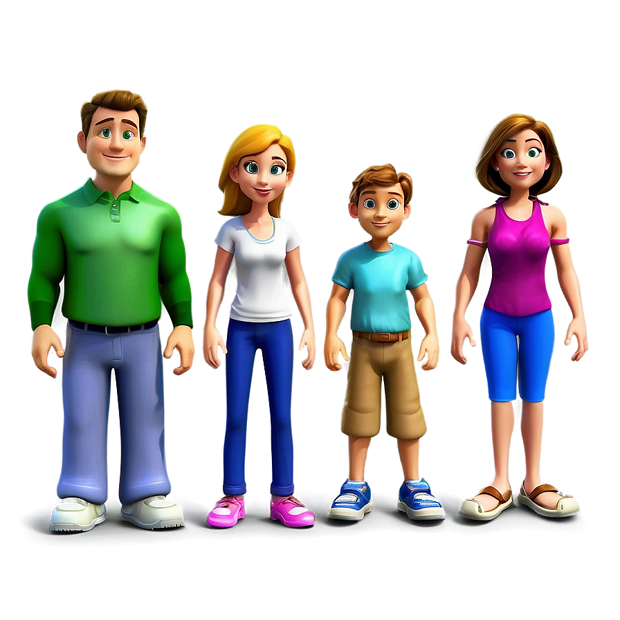 Family Cartoon Characters Png 91