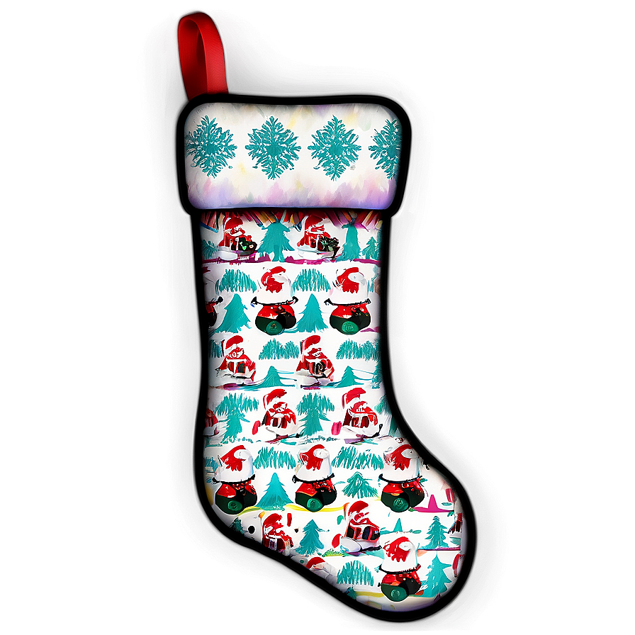 Family Christmas Stocking Set Png 44