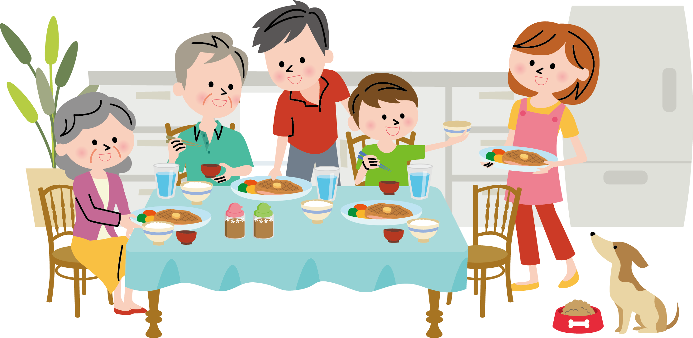 Dinner Clip Art - Family Dinner Clipart, HD Png Download PNG with transparent background