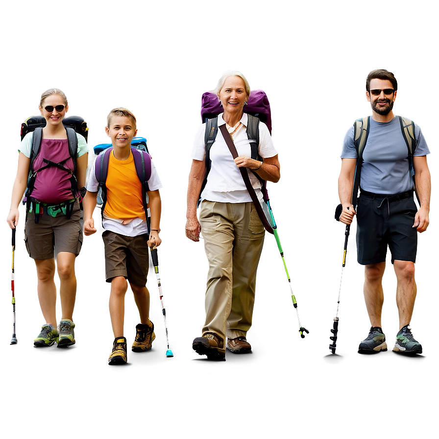 Family Hiking Day PNG cbs PNG with transparent background