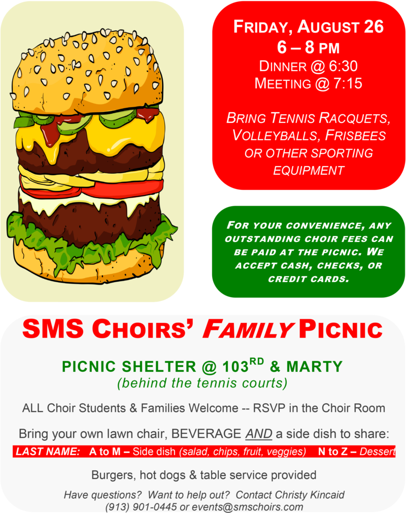 Family Picnic Cheeseburger Invitation