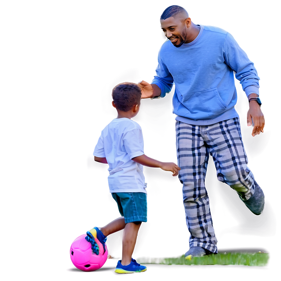 Family Playing Football Png 18